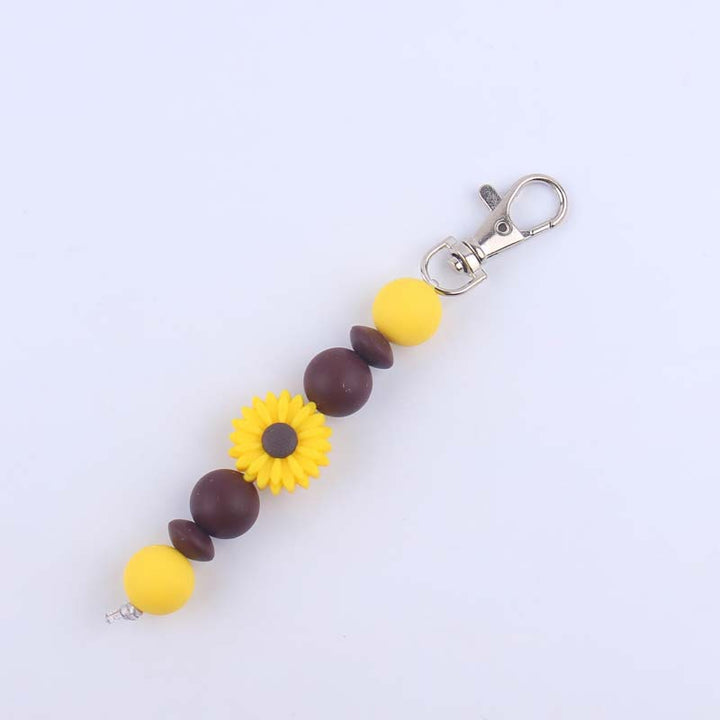 Decorative Silicone Beaded Keychain Holder Stornfield