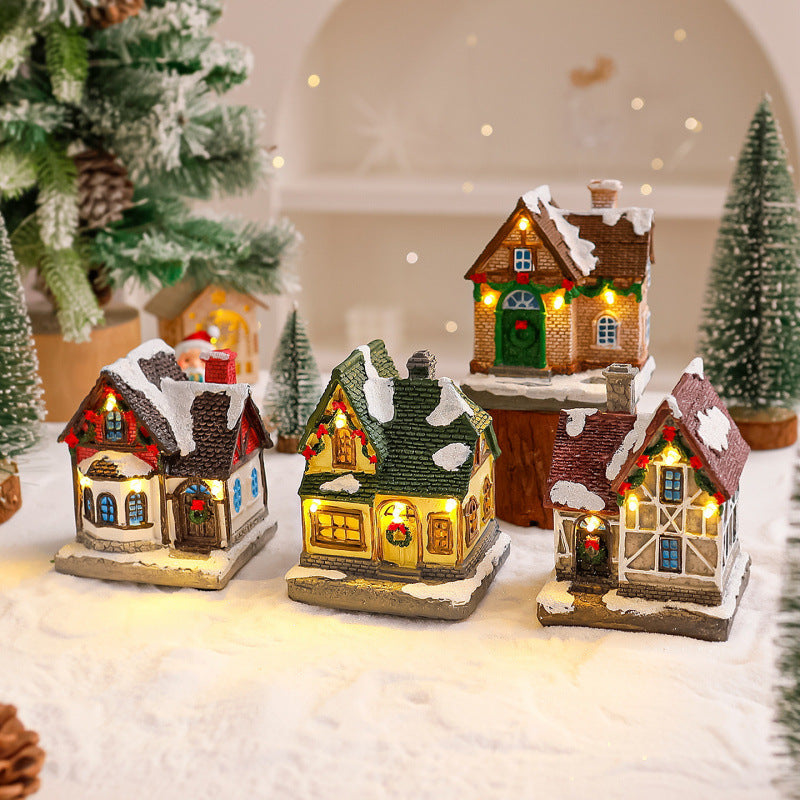 Decorative Christmas village with lights Stornfield