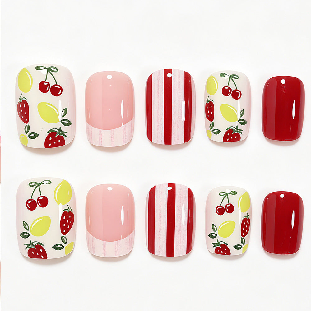 Creative Fruit Themed Press-On Nail Art Stornfield