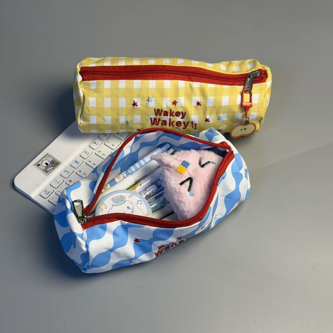 Cute Checkered Pencil Case