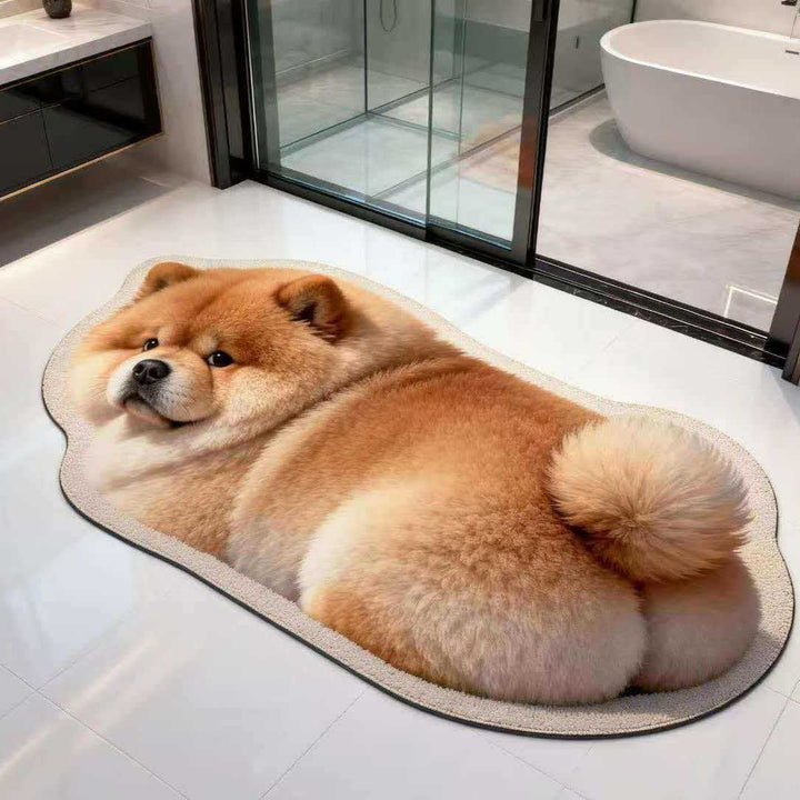 Cute Dog Shaped Bath Mat