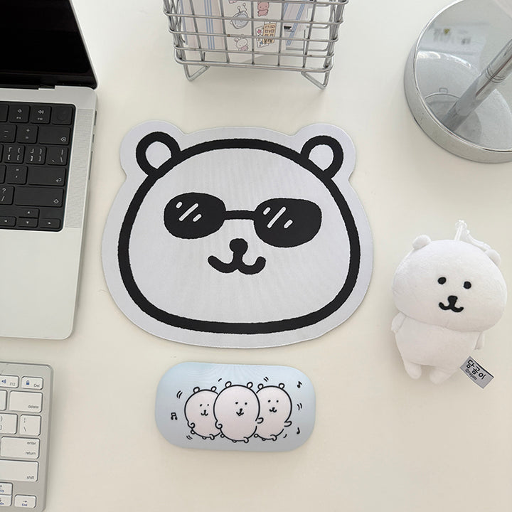Cute Cartoon Bear-Themed Mouse Pad