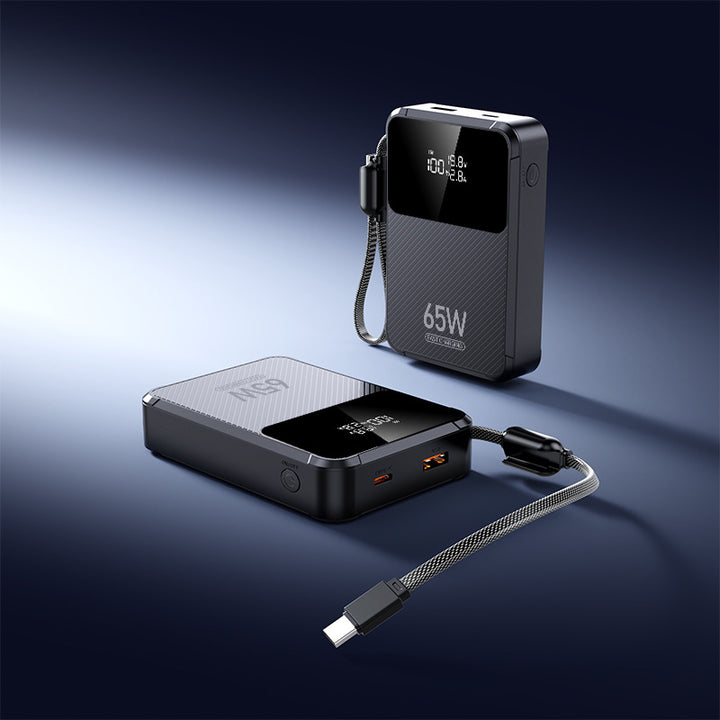 Portable power bank with intelligent fast charging function and digital display Stornfield