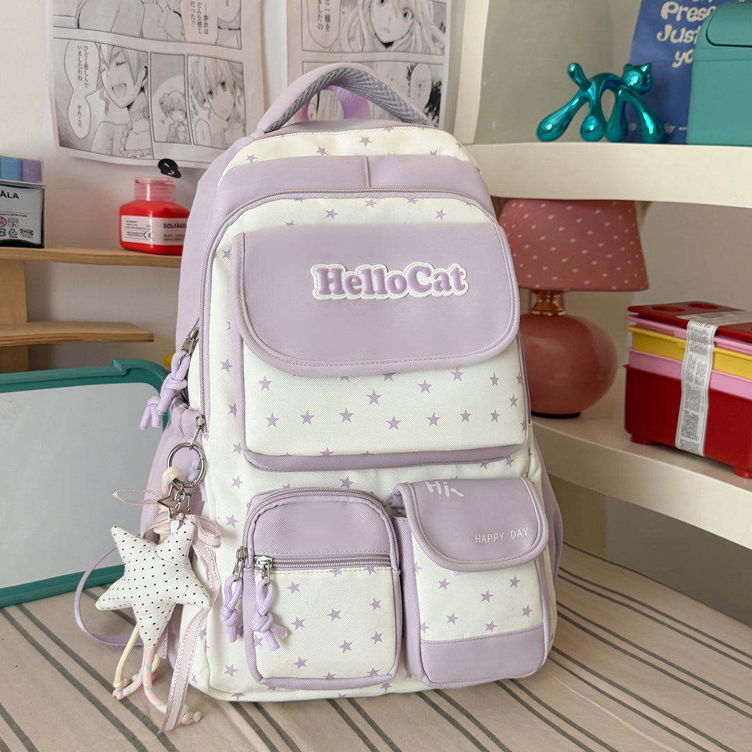Stylish Star-Embellished Backpack Stornfield 1791205930