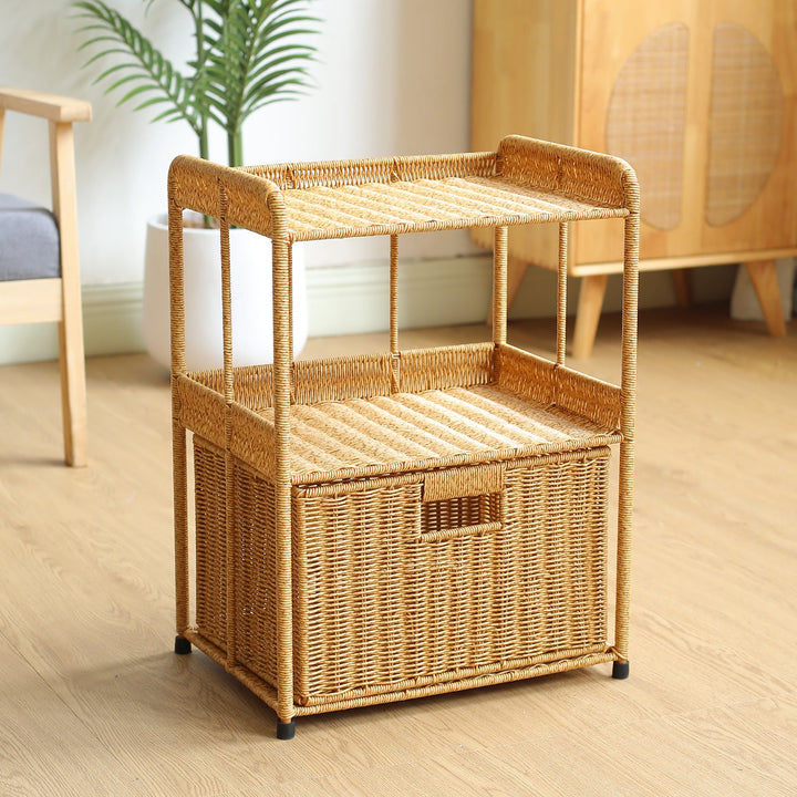 Three-Tier Open Weave Storage Rack Stornfield