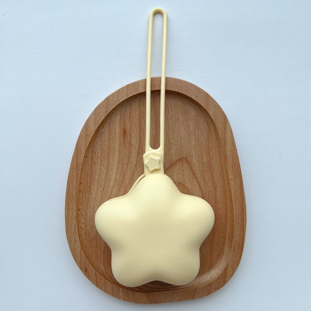 Silicone Star-Shaped Mini Pouch with Loop Strap