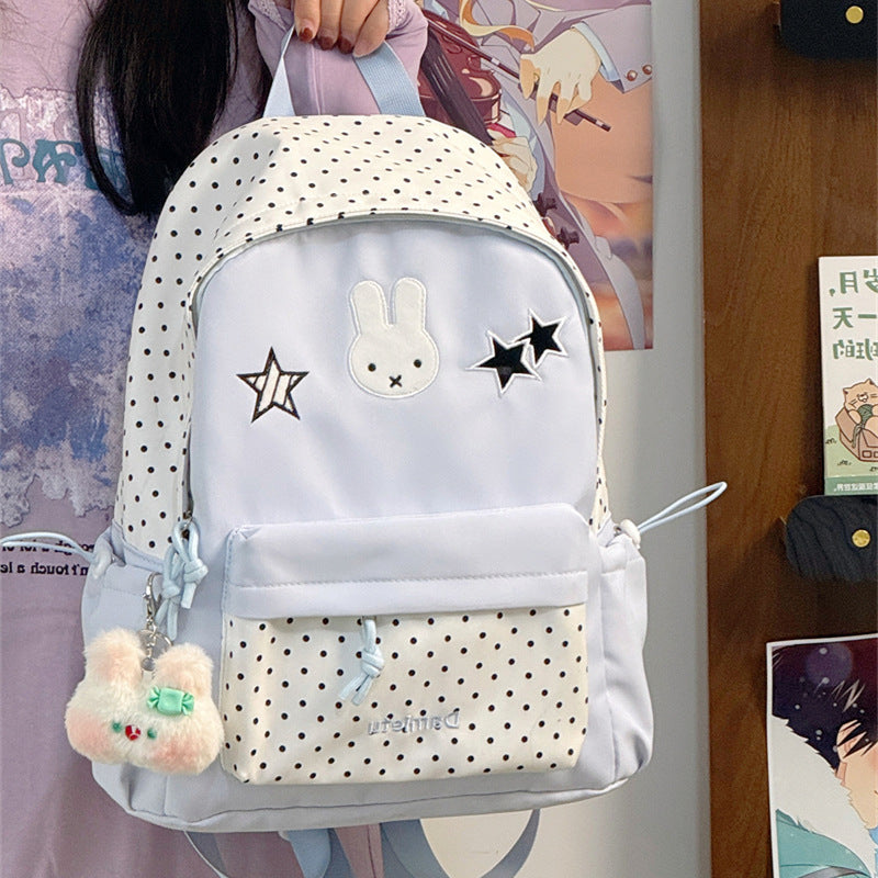 Cute Bunny-Embellished Backpack Stornfield