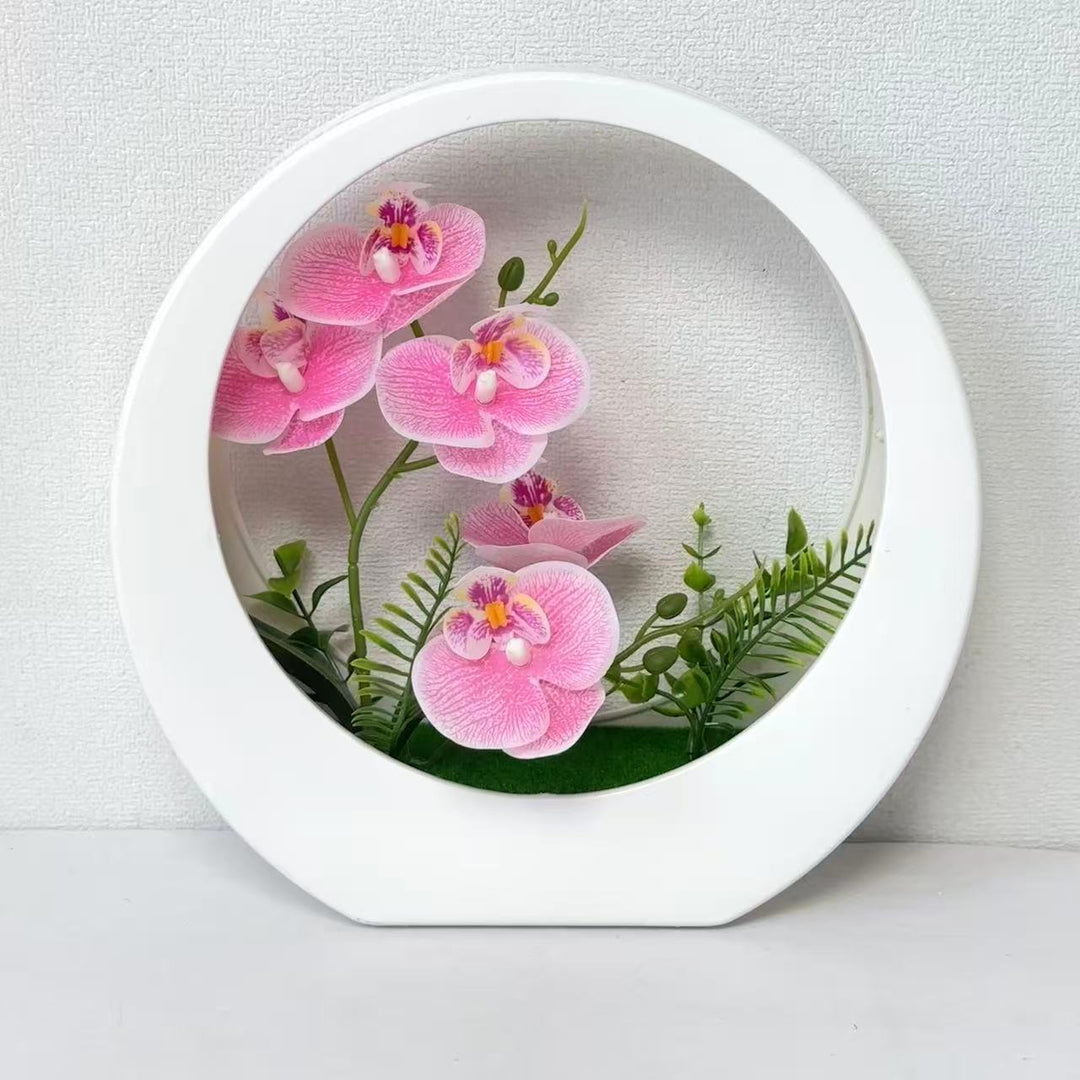 Artificial Orchid Flower Display for Home Decor