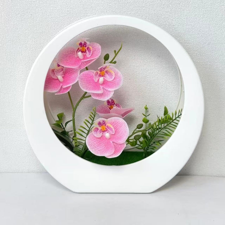 Artificial Orchid Flower Display for Home Decor