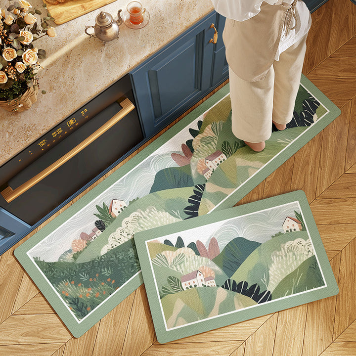 Floral Pattern Comfort Mat