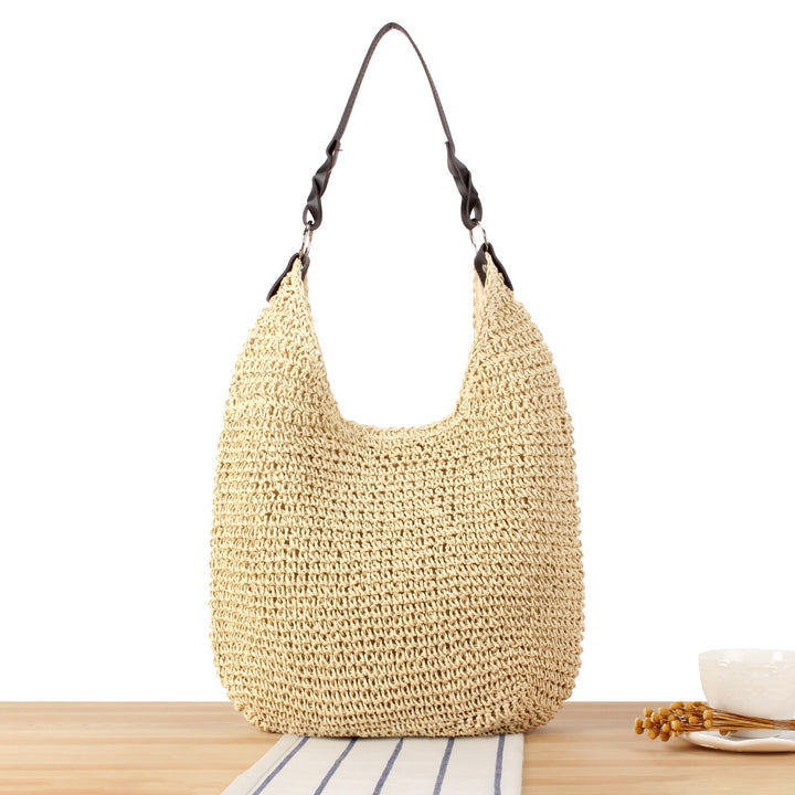 Handbag Made of Handmade Natural Braiding with Elegant Shoulder Strap Stornfield