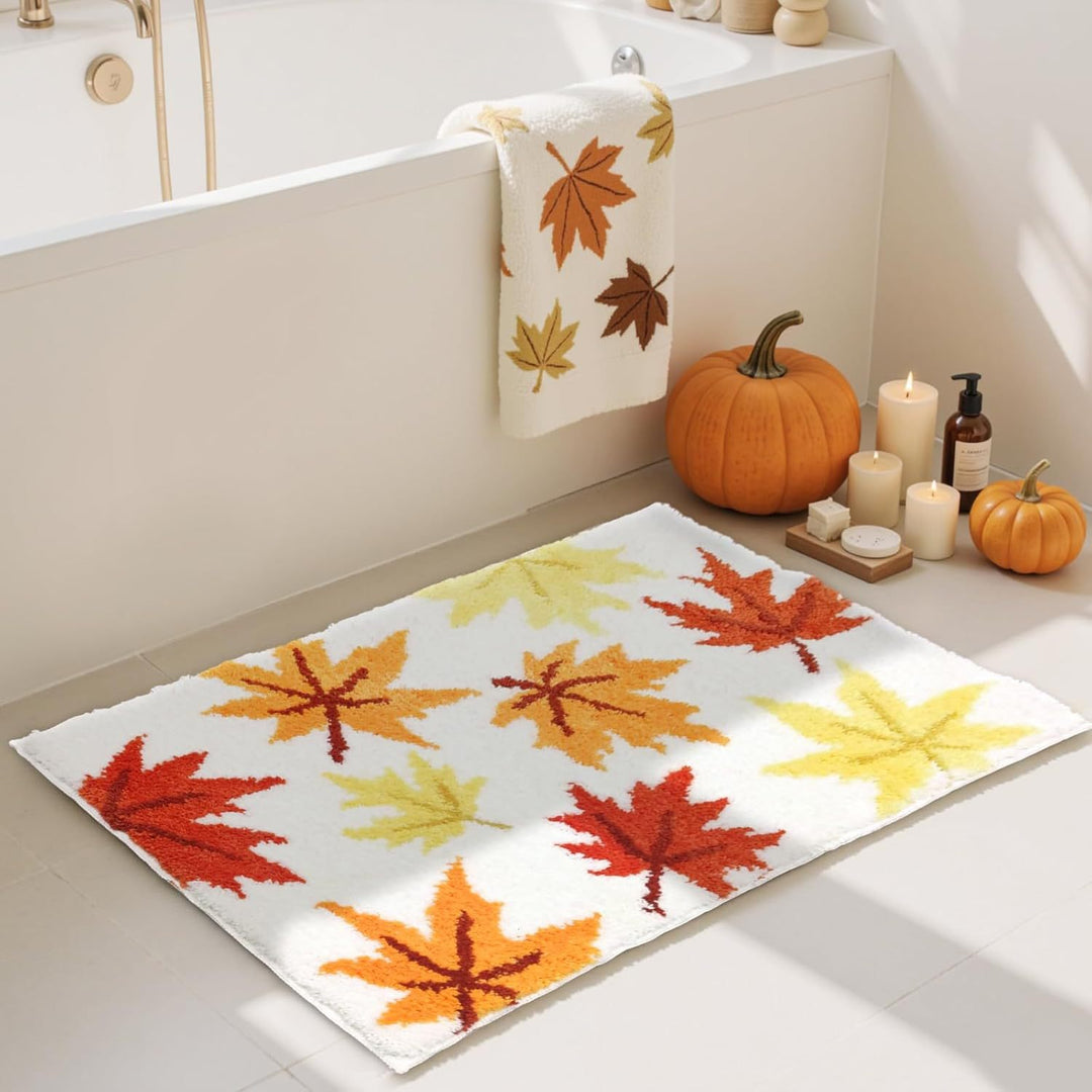 Decorative Pumpkin Bath Mat for Bathroom