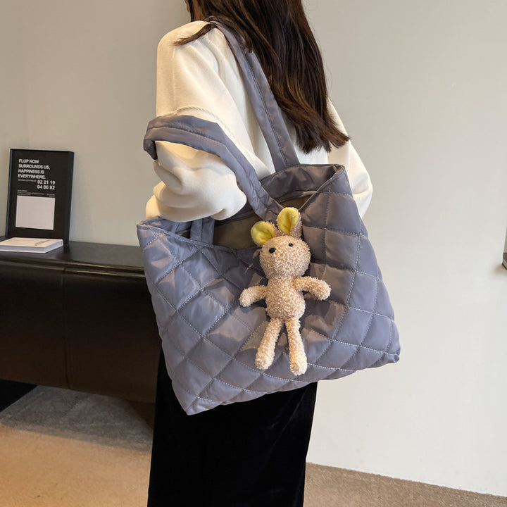 Quilted Soft Tote Bag