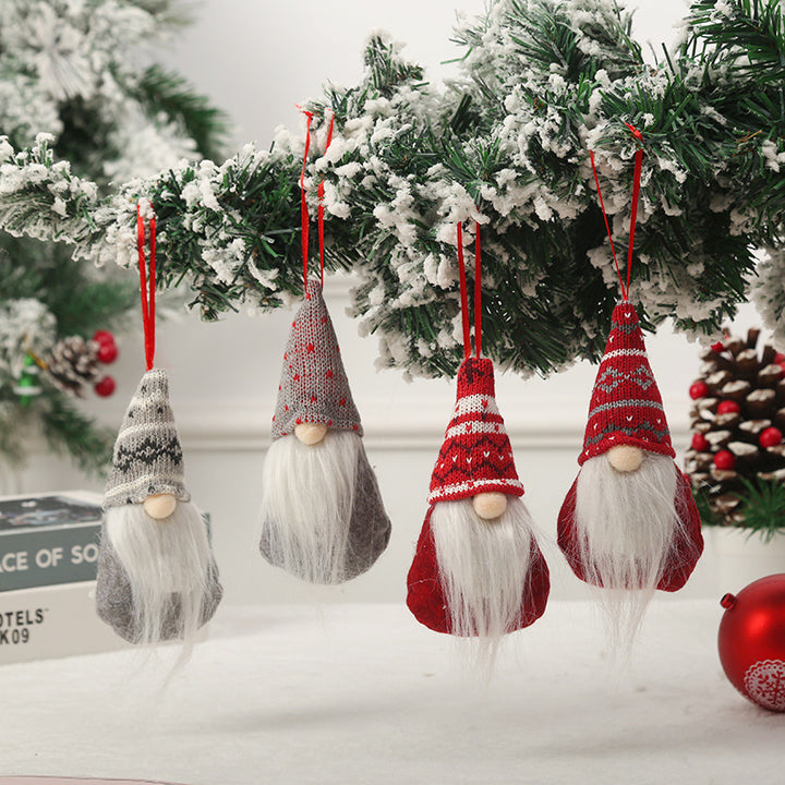 Cute Christmas tree decoration in gnome design Stornfield