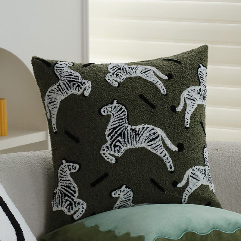 Stylish animal motif decorative pillow