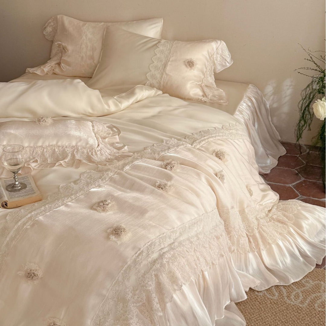 Romantic Satin Bed Linen Set