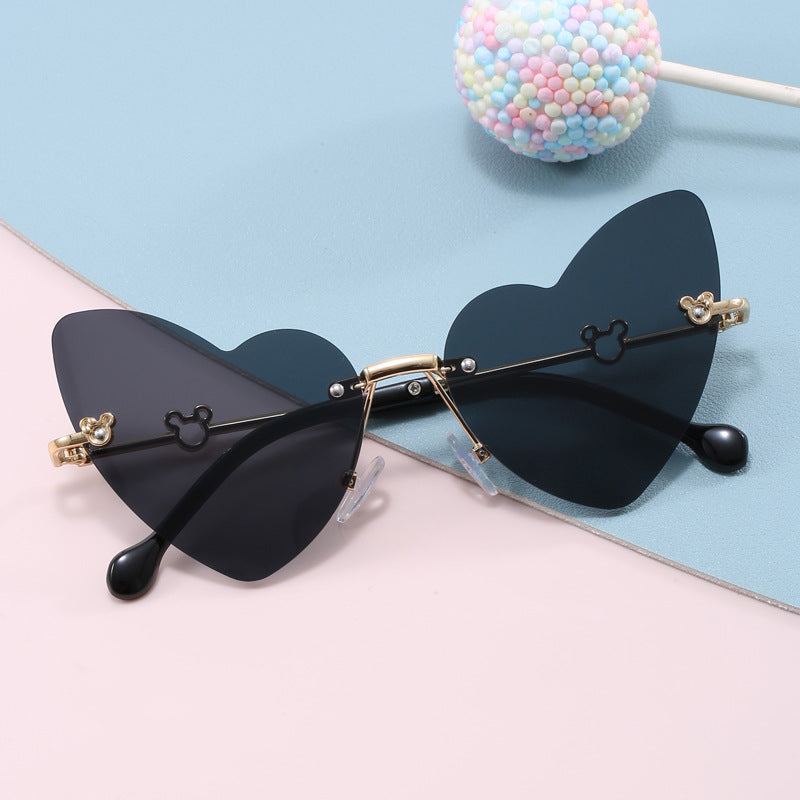 Women's Heart-Shaped Sunglasses with Embellished Frame Stornfield