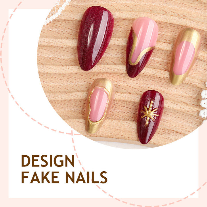 Artificial Nail Design Set with Luxurious Glamour Stornfield