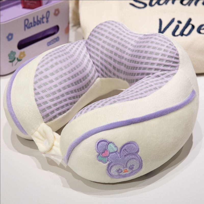 ergonomic plush neck pillow with animal motif Stornfield