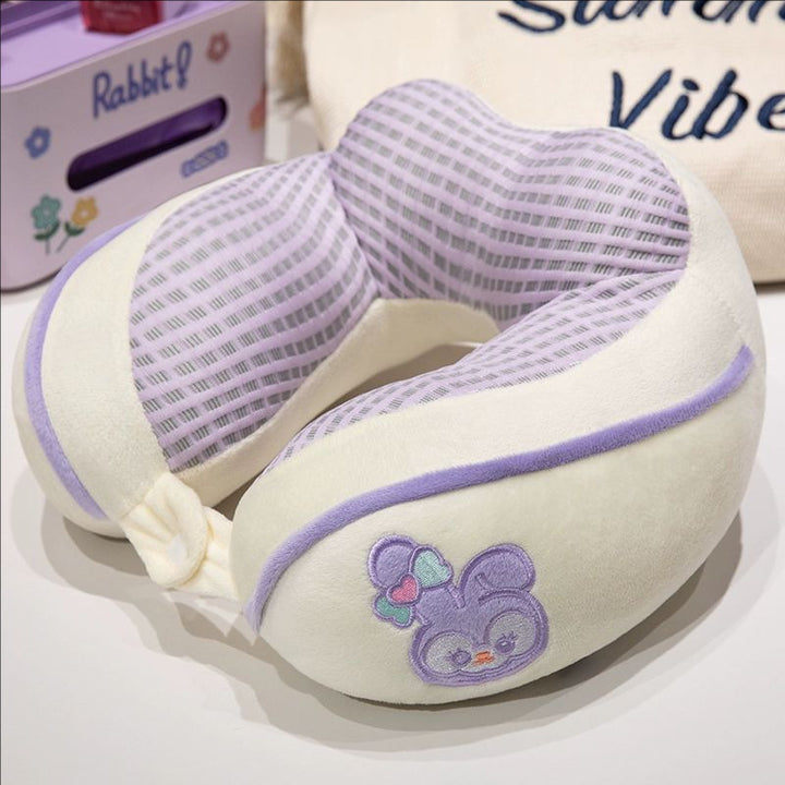 ergonomic plush neck pillow with animal motif Stornfield