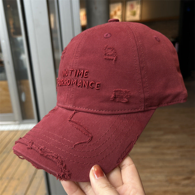 Women's Distressed Cotton Adjustable Baseball Cap Stornfield 1784084193