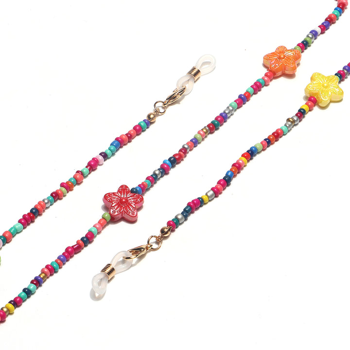 Colorful Floral Beaded Eyewear Holder Stornfield