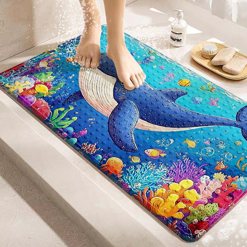 Playful Sea Turtle Bath Mat