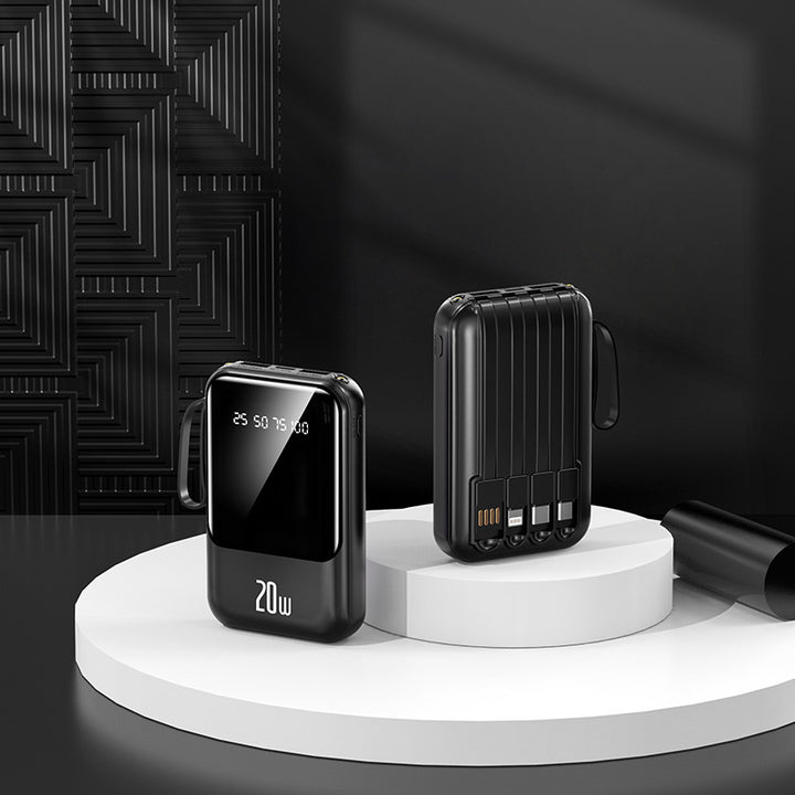 Portable power bank with state-of-the-art charging display and fast USB-C connection Stornfield