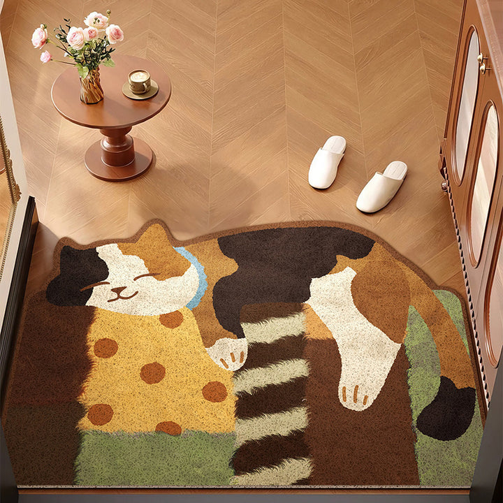 Playful Cat-Themed Area Rug