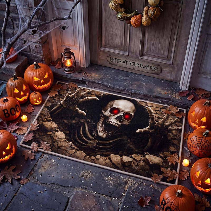 Halloween-Themed Welcome Mat