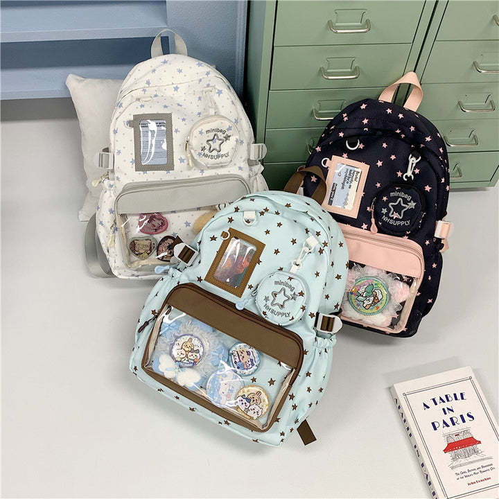 Star-Printed Casual Backpack Stornfield 1791205471