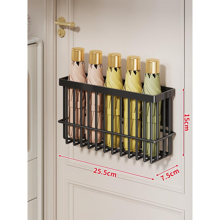 Wall-Mounted Folded Umbrella Organizer Basket