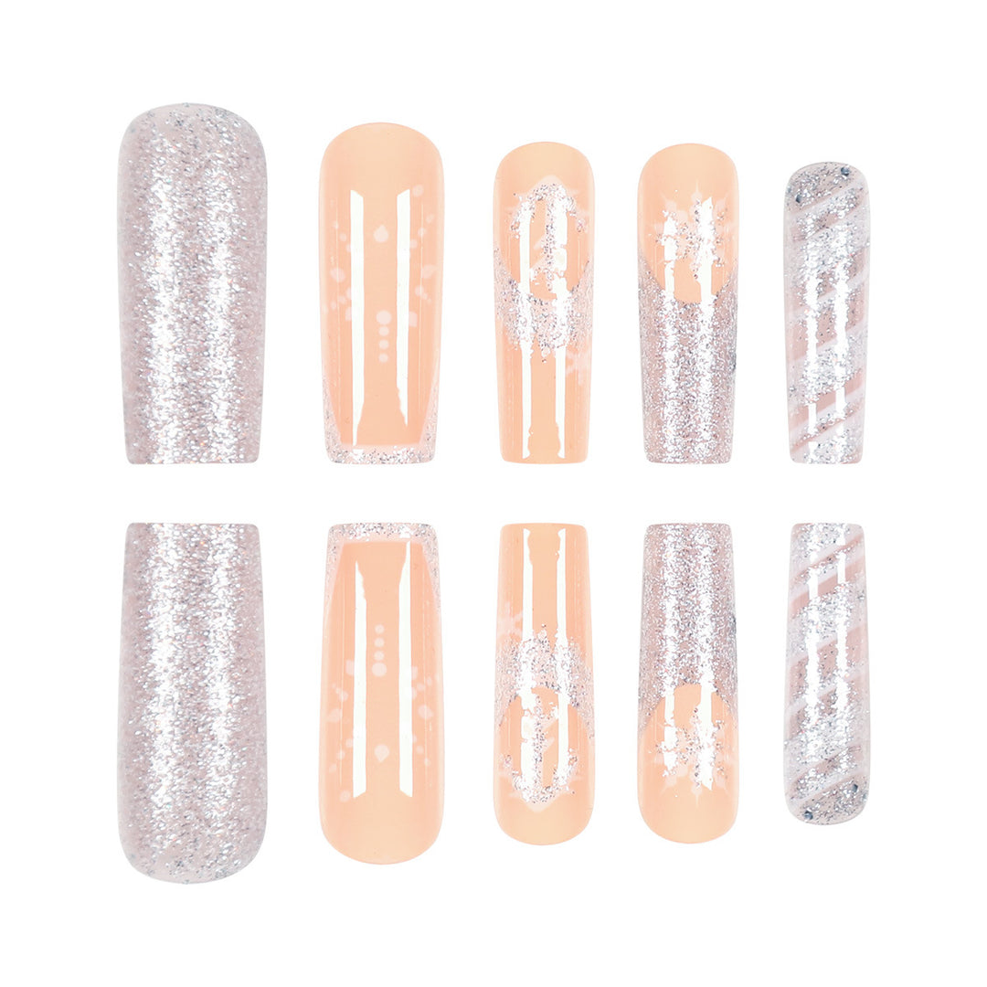 Elegant Long Press-On Nail Art Stornfield