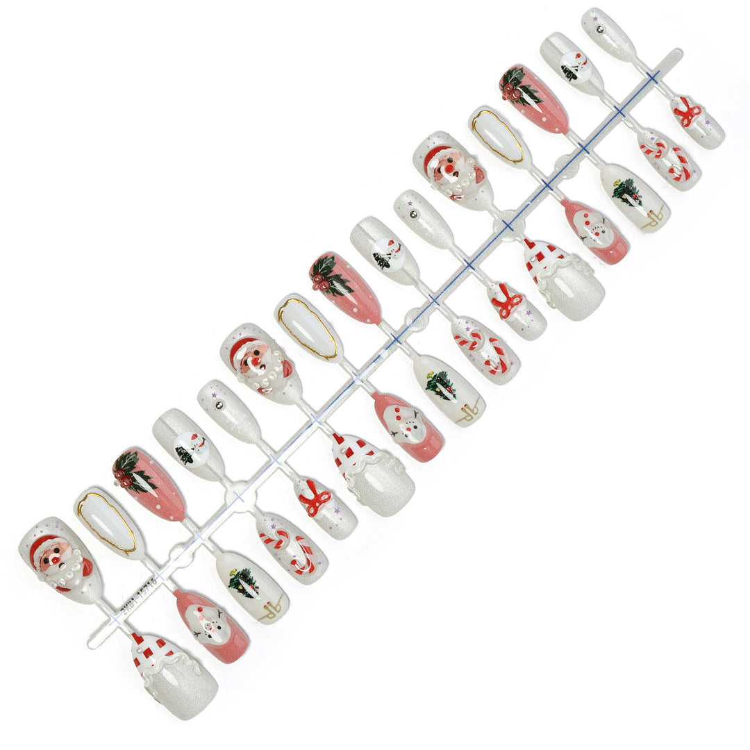 Festive motif artificial nails Stornfield