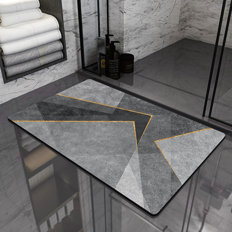 Modern Geometric Bathroom Mat
