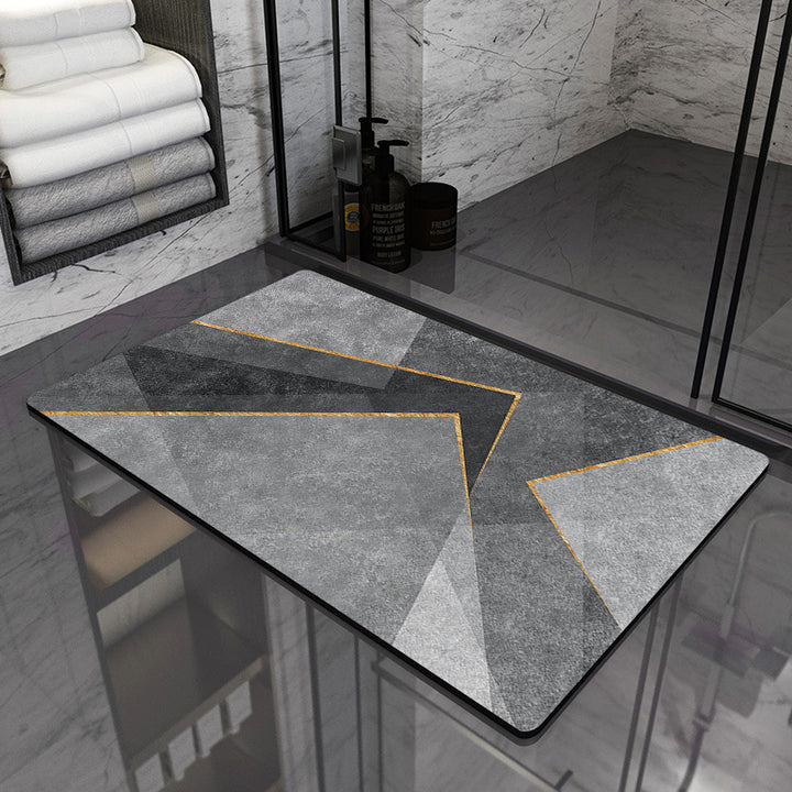 Modern Geometric Bathroom Mat