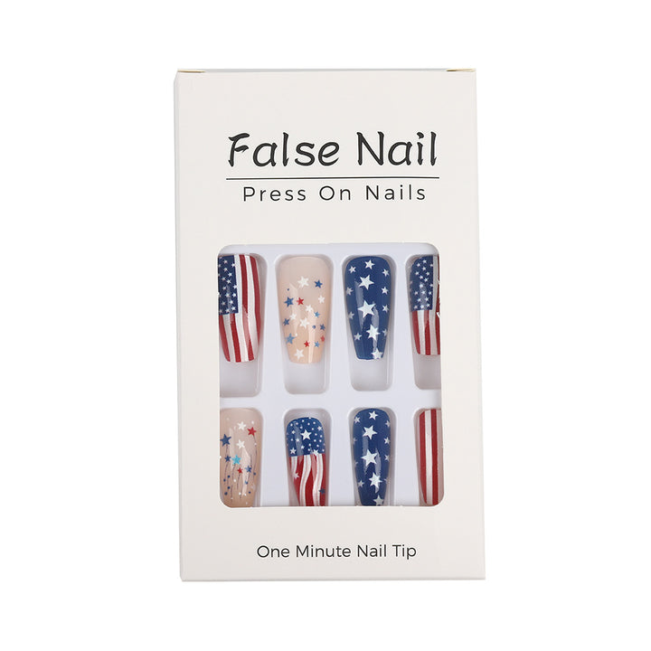 Patriotic design artificial nails Stornfield
