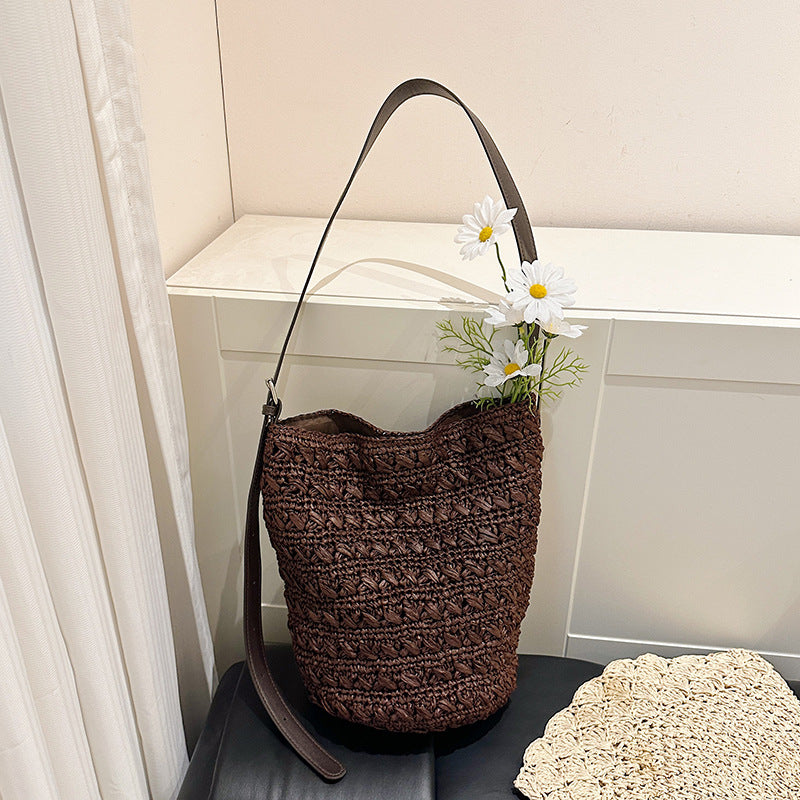Woven Bucket Bag