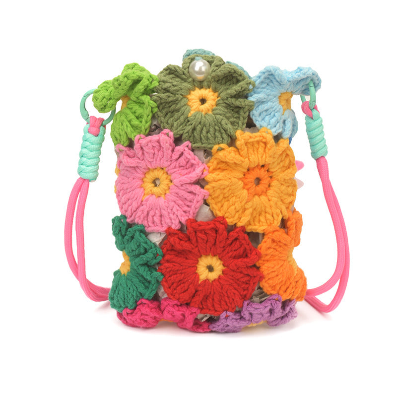 Floral Crochet Mini Bag