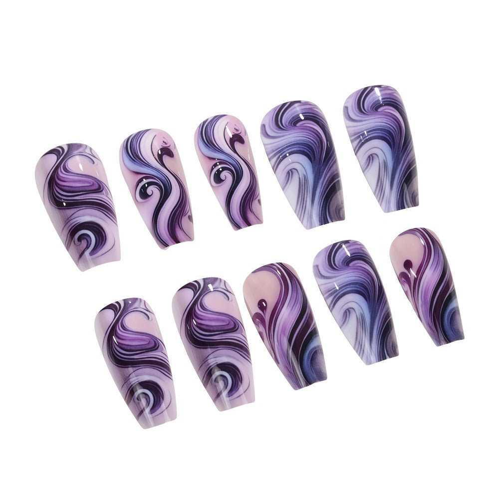 Artificial nails with elegant marble design Stornfield