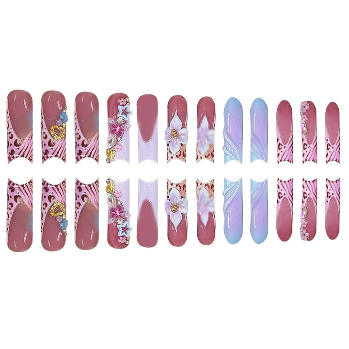 Decorative Press-On Nail Set Stornfield