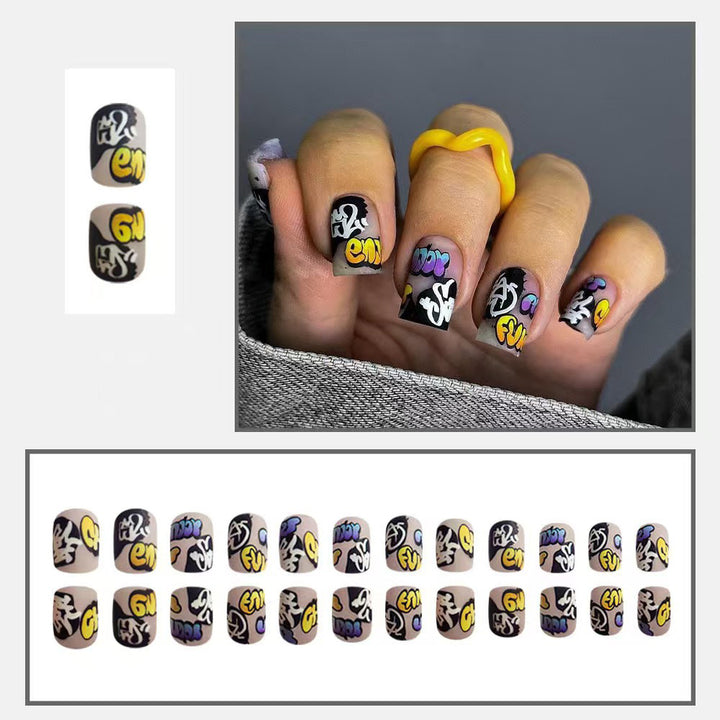 Creative Nail Art Set with Graffiti Designs Stornfield
