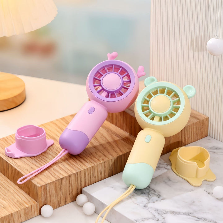 Ladies Portable Mini Handheld Fan with Cat Ears Stornfield
