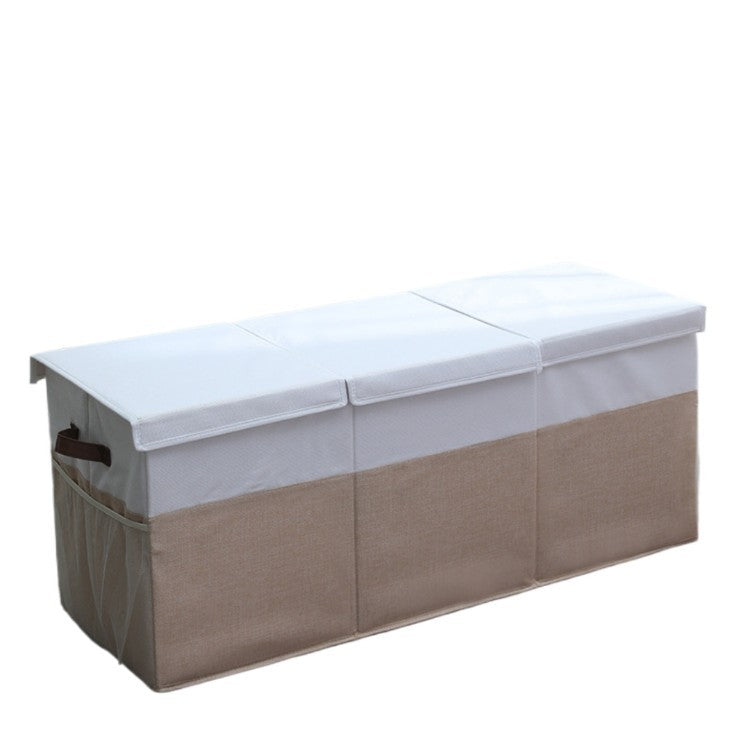 Robust storage chest with removable lid and carrying handles Stornfield