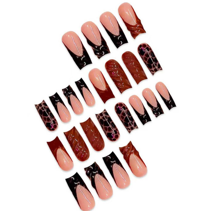 Artistic Abstract Press-On Nail Enhancements Stornfield