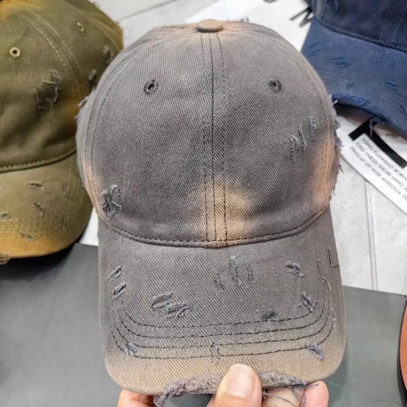 Men's Distressed Denim Baseball Cap Stornfield