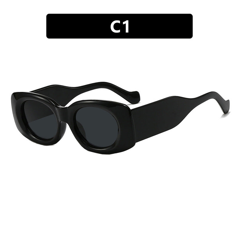 Ladies futuristic sunglasses in elegant square design Stornfield