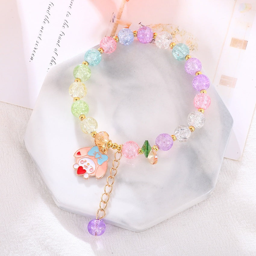 Playful bracelet with colorful glass beads Stornfield