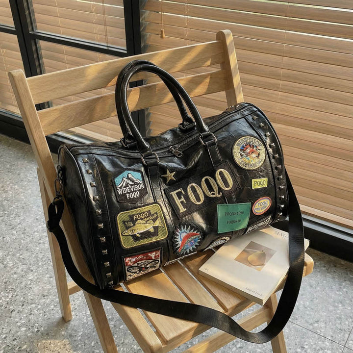 Stylish Patchwork Travel Duffel Bag Stornfield