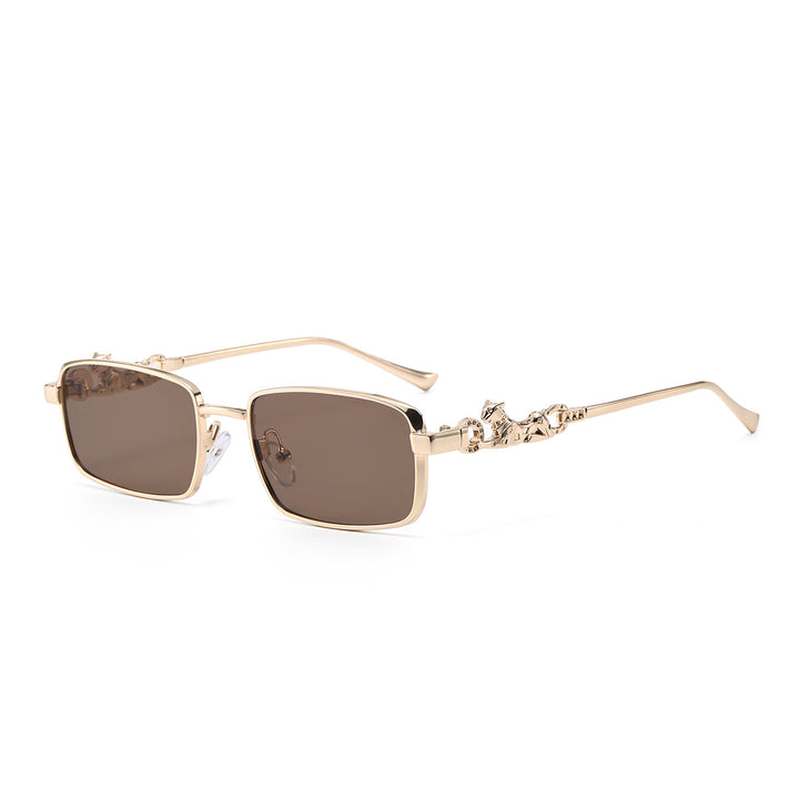 Fashion-Forward Oversized Square Sunglasses with Decorative Metallic Accents Stornfield
